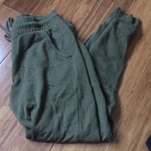 army green joggers